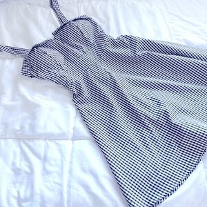 Weavers - Gingham Black and White Sweetheart Sundress